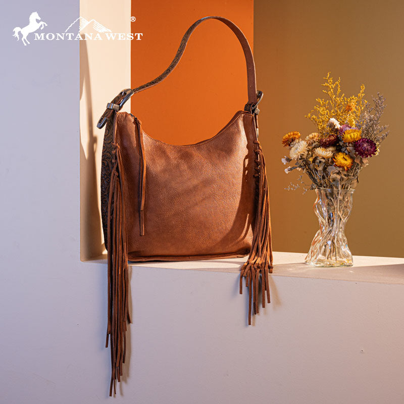 Montana West Fringe Hobo Bag