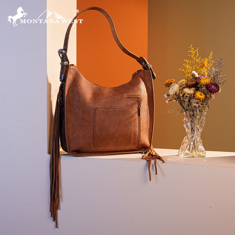 Montana West Fringe Hobo Bag