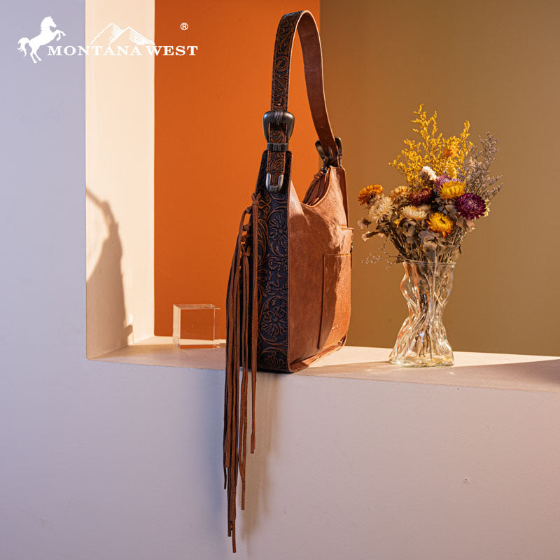 Montana West Fringe Hobo Bag