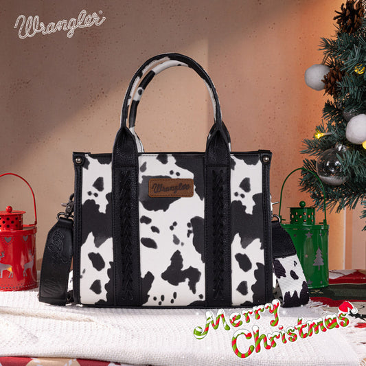 Wrangler Cow Print Concealed Tote Bag