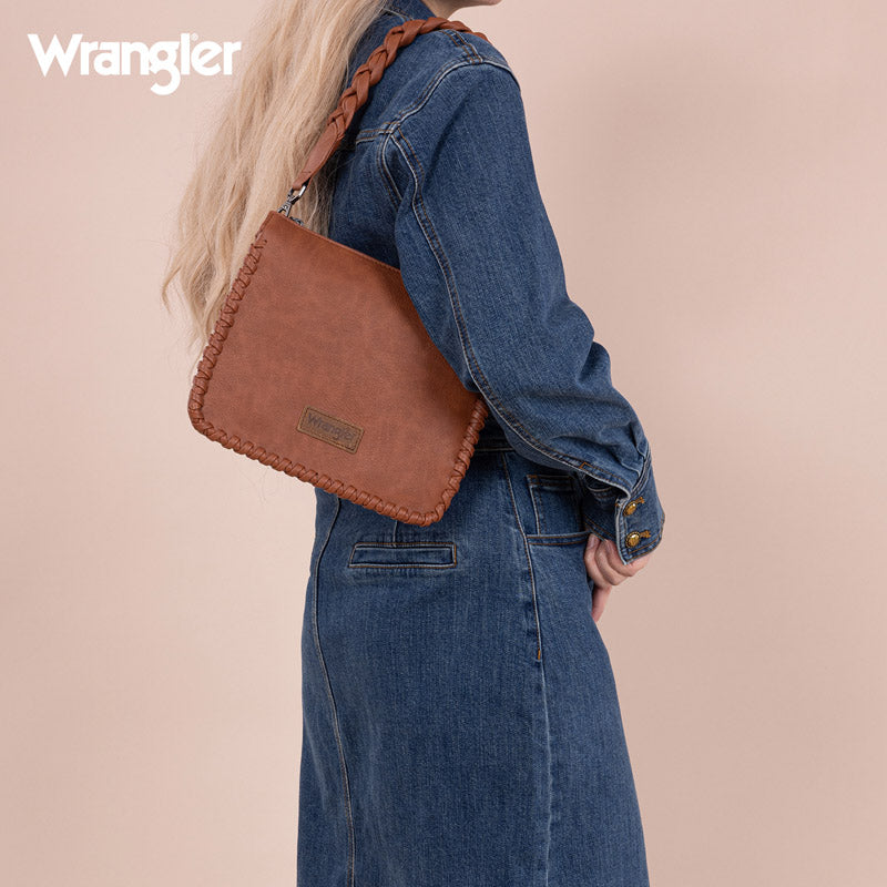 Wrangler Braided Detail Crossbody Bag