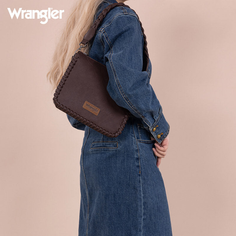 Wrangler Braided Detail Crossbody Bag