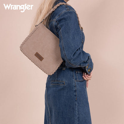 Wrangler Braided Detail Crossbody Bag