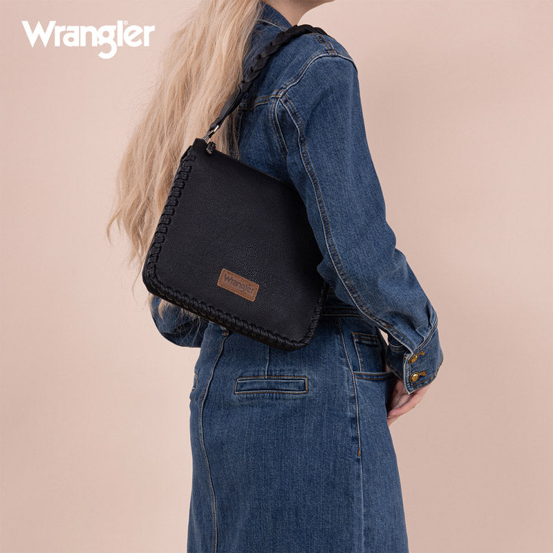 Wrangler Braided Detail Crossbody Bag