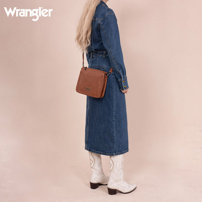 Wrangler Braided Detail Crossbody Bag