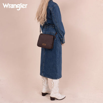 Wrangler Braided Detail Crossbody Bag