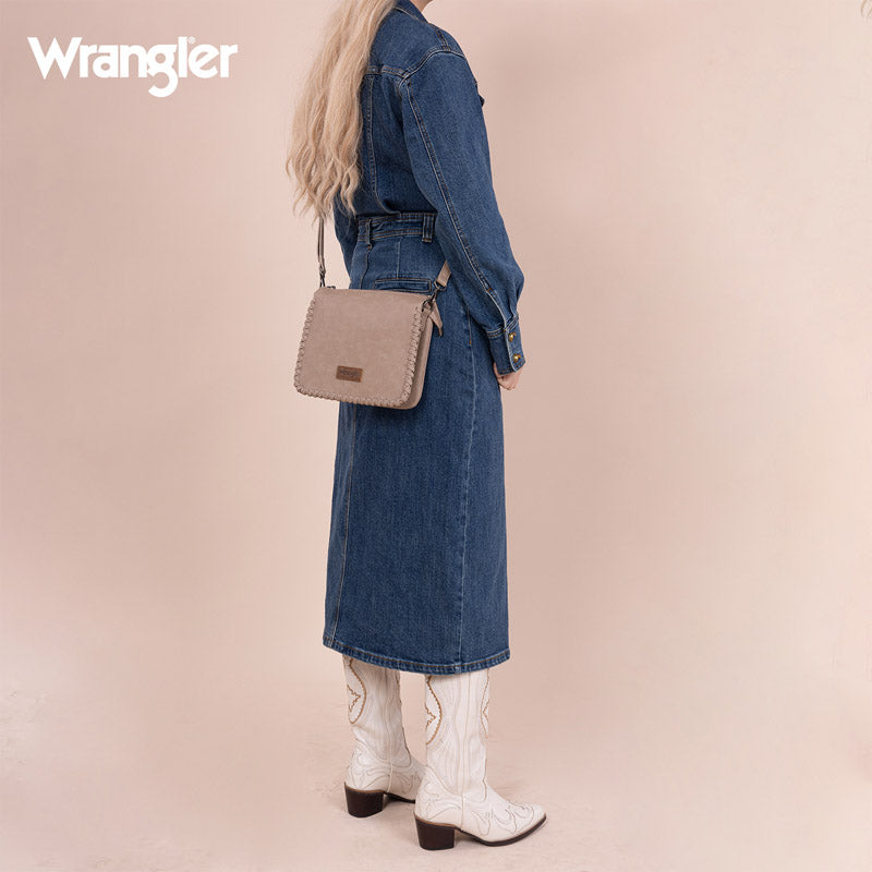 Wrangler Braided Detail Crossbody Bag