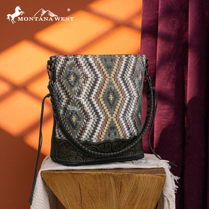 Montana West Sequined Aztec Shoulder Bag