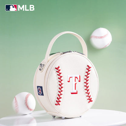 MLB Texas Rangers Leather Circle Crossbody Bag