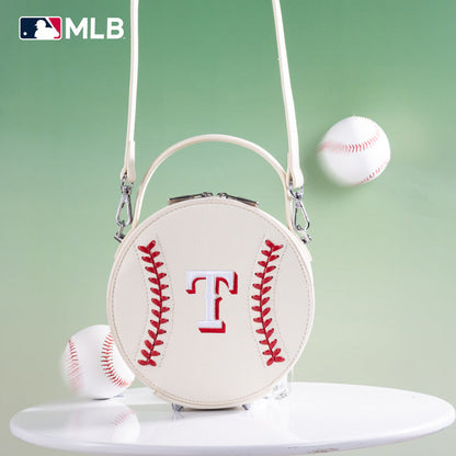 MLB Texas Rangers Leather Circle Crossbody Bag