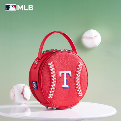 MLB Texas Rangers Leather Circle Crossbody Bag