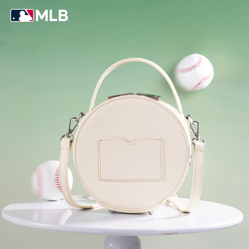 MLB Atlanta Braves Leather Circle Crossbody Bag