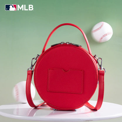 MLB Atlanta Braves Leather Circle Crossbody Bag