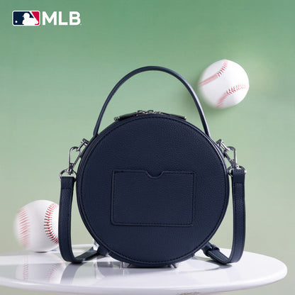 MLB Atlanta Braves Leather Circle Crossbody Bag