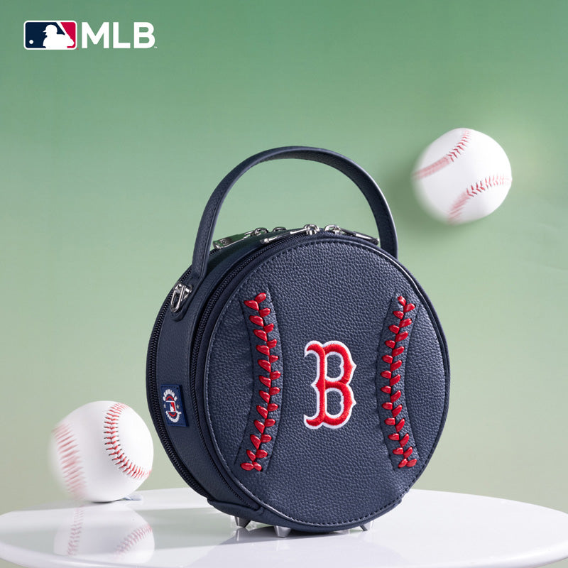 MLB Boston Red Sox Leather Circle Crossbody Bag