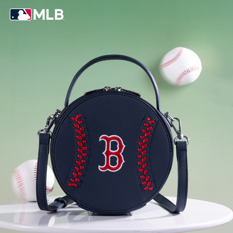 MLB Boston Red Sox Leather Circle Crossbody Bag