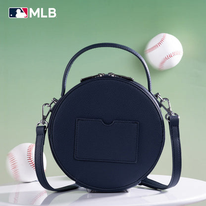 MLB Boston Red Sox Leather Circle Crossbody Bag