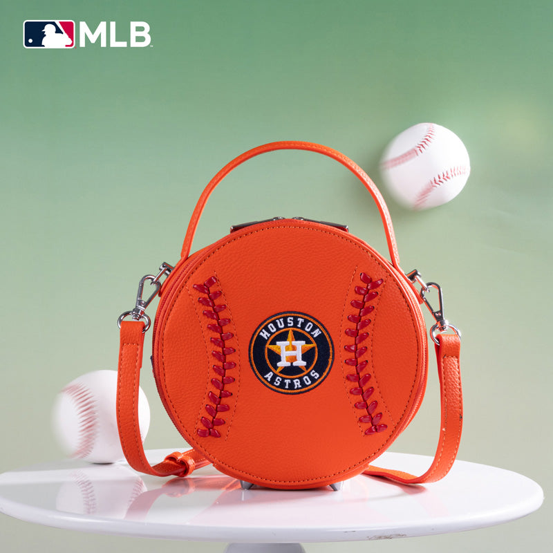 MLB Houston Astros Leather Circle Crossbody Bag