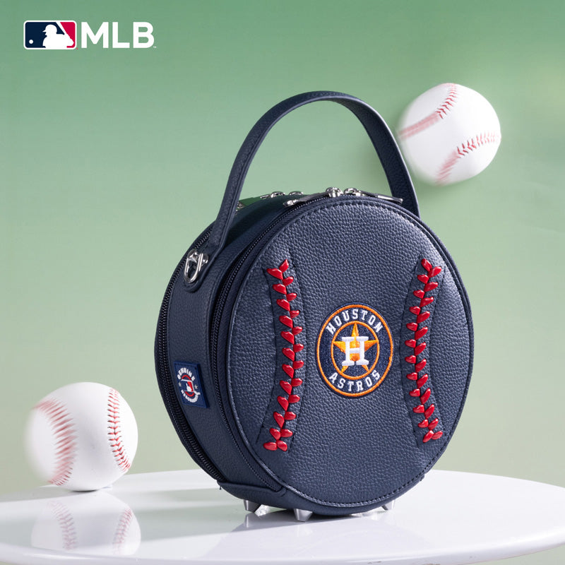 MLB Houston Astros Leather Circle Crossbody Bag