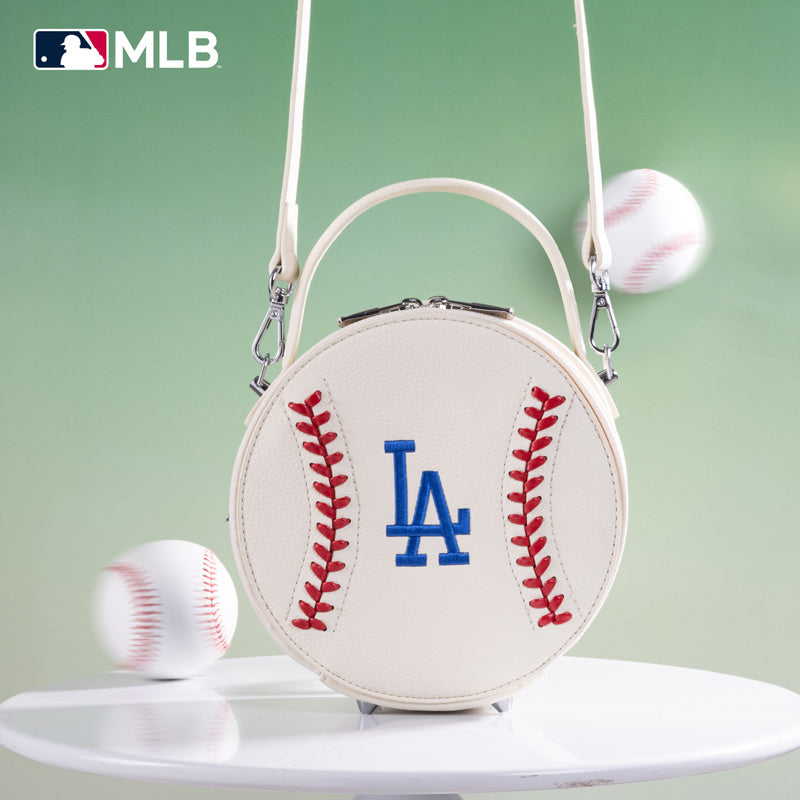 MLB Los Angeles Dodgers Leather Circle Crossbody Bag