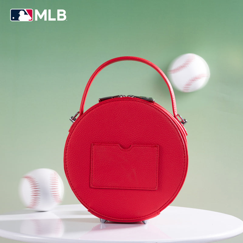 MLB Los Angeles Dodgers Leather Circle Crossbody Bag