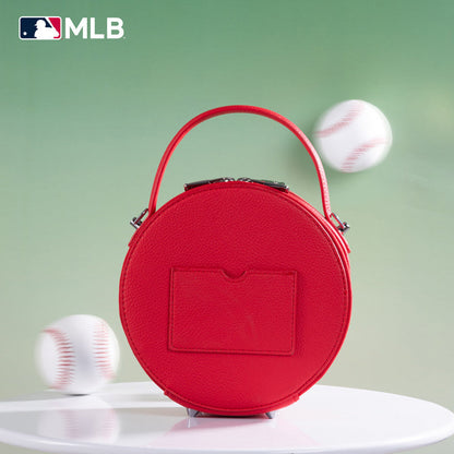 MLB Los Angeles Dodgers Leather Circle Crossbody Bag