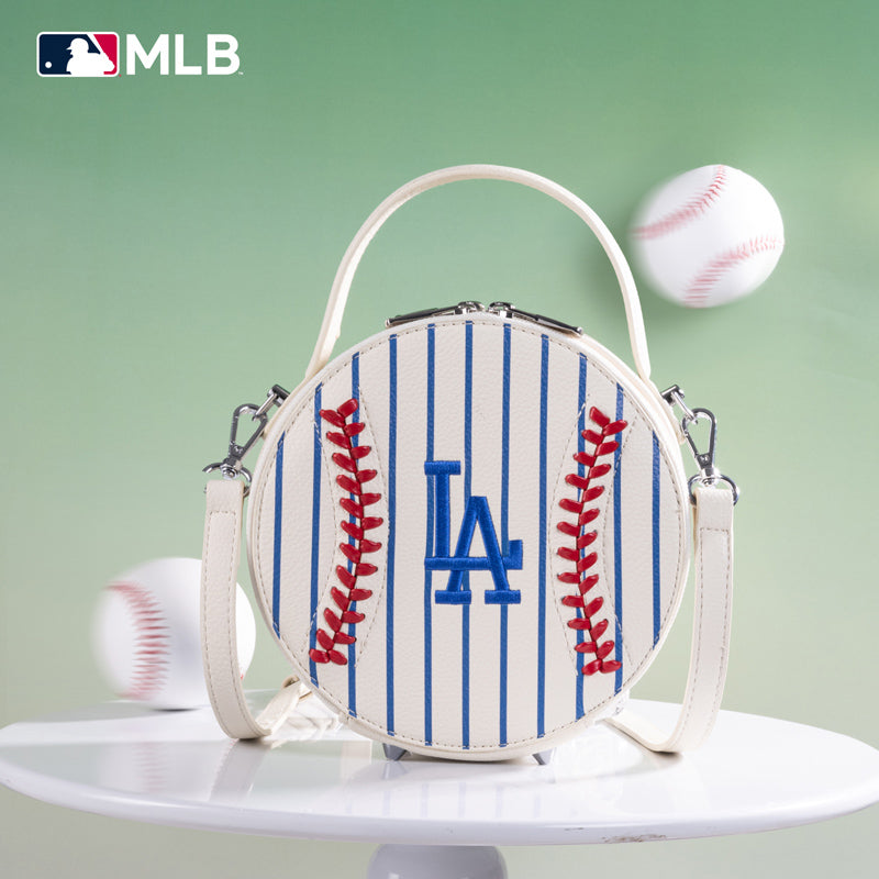 MLB Los Angeles Dodgers Leather Circle Crossbody Bag