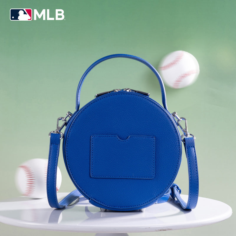 MLB Los Angeles Dodgers Leather Circle Crossbody Bag