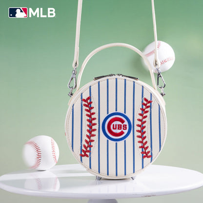 MLB Chicago Cubs Leather Circle Crossbody Bag