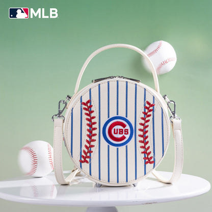 MLB Chicago Cubs Leather Circle Crossbody Bag