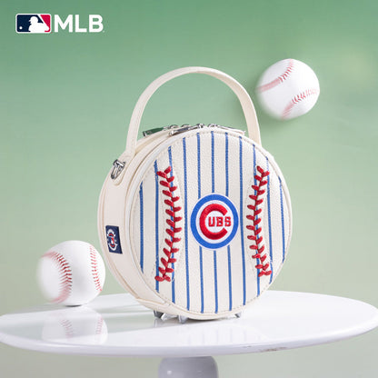 MLB Chicago Cubs Leather Circle Crossbody Bag