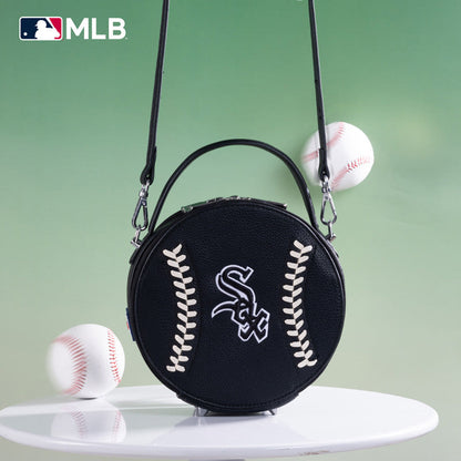 MLB Chicago White Sox Leather Circle Crossbody Bag