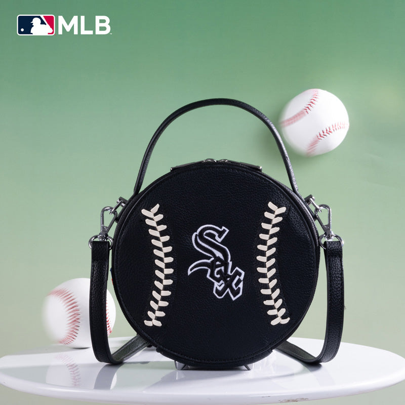 MLB Chicago White Sox Leather Circle Crossbody Bag