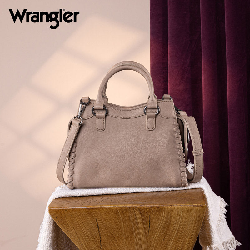 Wrangler Braided Detail Tote/Crossbody Bag