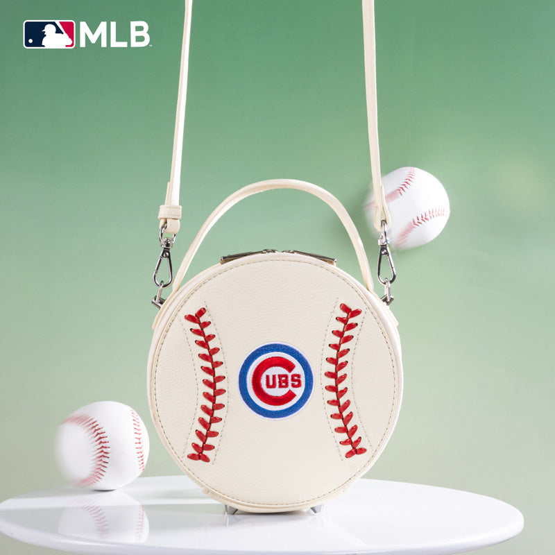 MLB Chicago Cubs Leather Circle Crossbody Bag