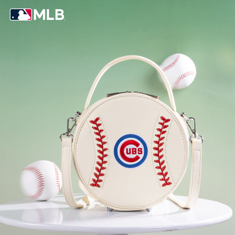 MLB Chicago Cubs Leather Circle Crossbody Bag