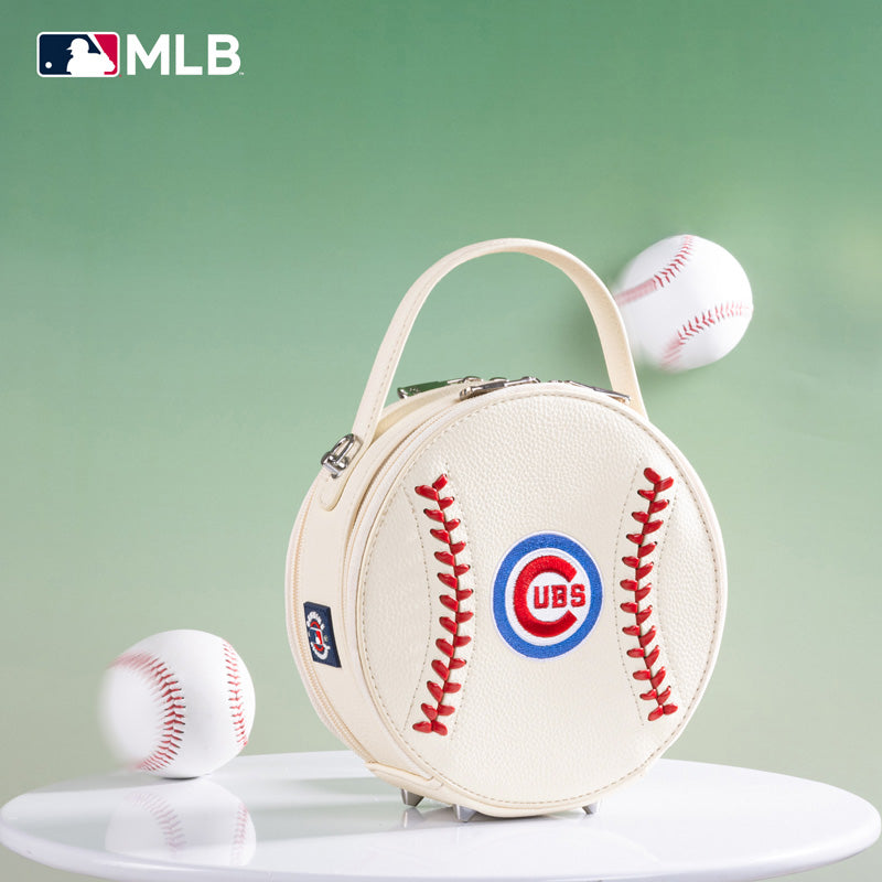 MLB Chicago Cubs Leather Circle Crossbody Bag