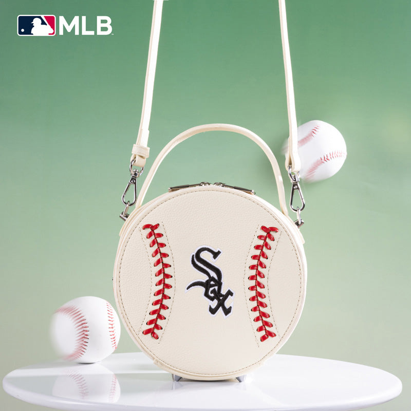 MLB Chicago White Sox Leather Circle Crossbody Bag