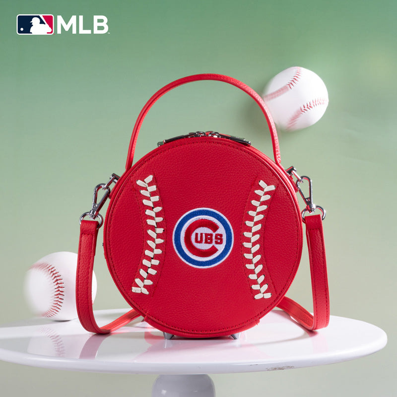 MLB Chicago Cubs Leather Circle Crossbody Bag