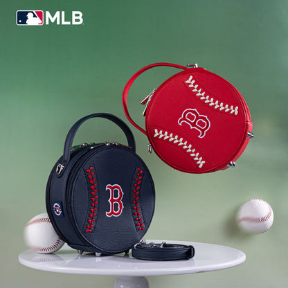 MLB Boston Red Sox Leather Circle Crossbody Bag