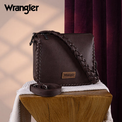 Wrangler Braided Detail Crossbody Bag