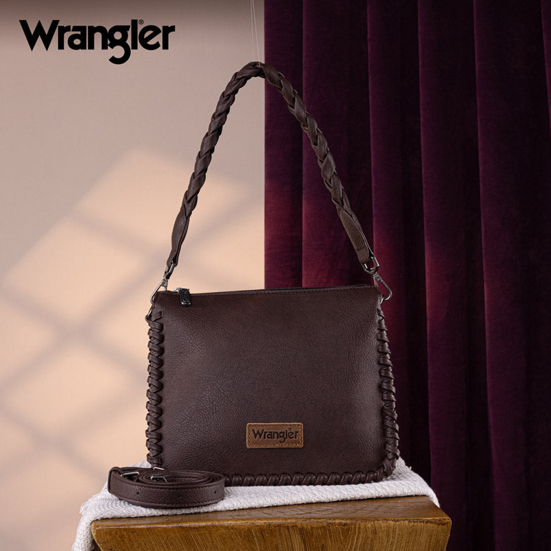 Wrangler Braided Detail Crossbody Bag