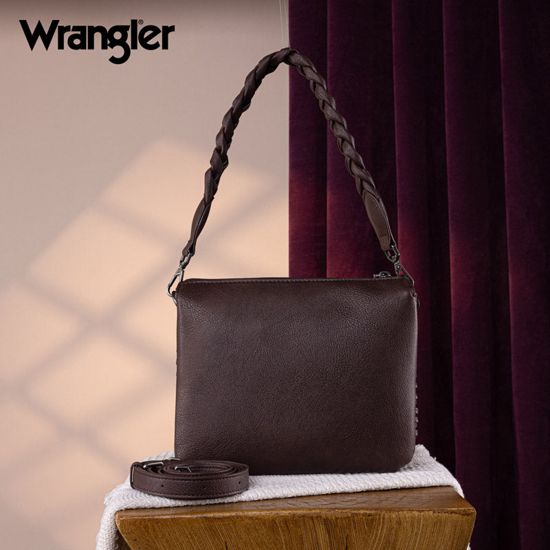 Wrangler Braided Detail Crossbody Bag