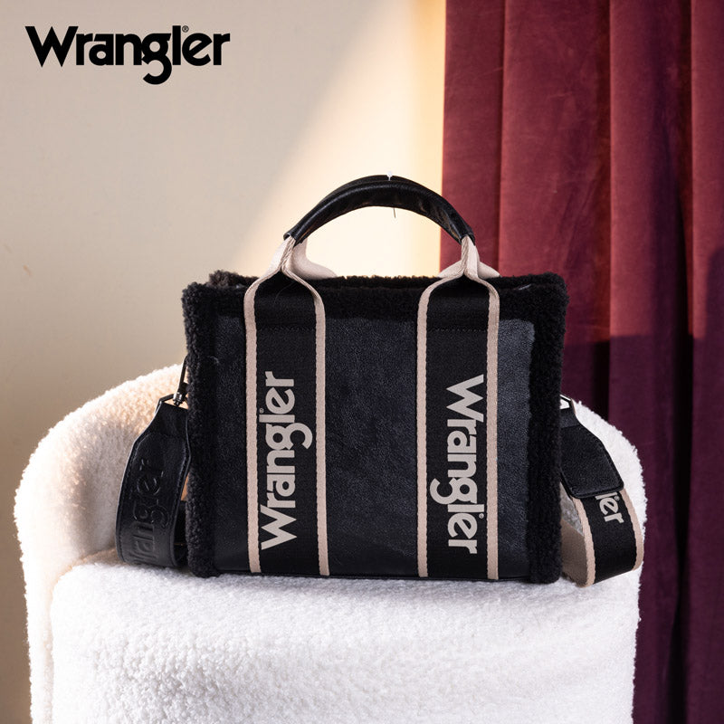 Wrangler Sherpa Trim Crossbody Bag