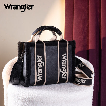 Wrangler Sherpa Trim Crossbody Bag