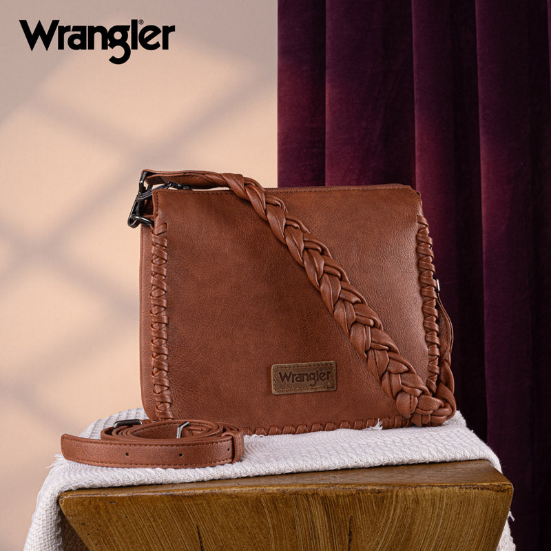 Wrangler Braided Detail Crossbody Bag