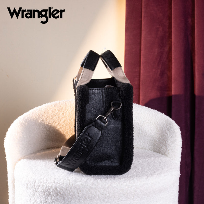 Wrangler Sherpa Trim Crossbody Bag