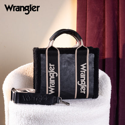 Wrangler Sherpa Trim Crossbody Bag