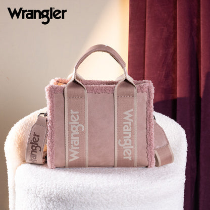 Wrangler Sherpa Trim Crossbody Bag