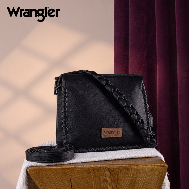 Wrangler Braided Detail Crossbody Bag